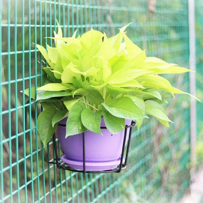 1-4pcs Stylish Round Metal Hanging Planters - Perfect for Balcony, Garden & Indoor Decor!