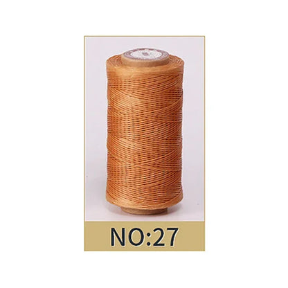 0.8mm Waxed Polyester Thread | 50M Leather Sewing Cord | Strong Wax Thread for Leatherwork, Jewelry Making & DIY Crafts