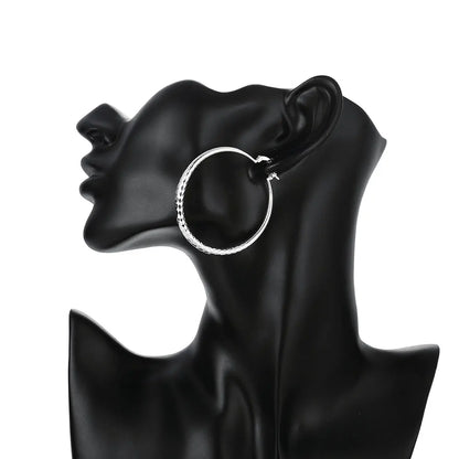 5cm Hoop Earrings | 925 Sterling Silver Circle Hoops | Classic Lightweight Earrings for Women, Wedding & Everyday Jewelry