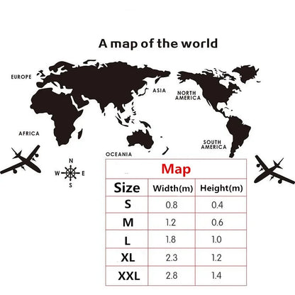1Pc World Map Wall Stickers Acrylic Creative 3D TV backdrop Wallpaper Decoration Home Living Room Office Interior Decorative