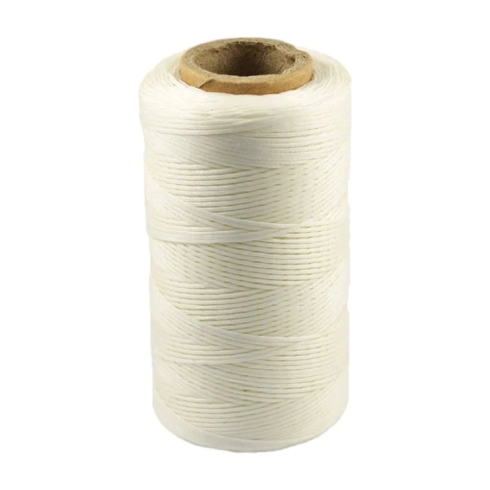 1mm Flat Waxed Thread | 260M Leather Sewing Cord | Heavy Duty Stitching Thread for Leathercraft, Bookbinding, Shoes & DIY