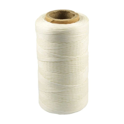 1mm Flat Waxed Thread | 260M Leather Sewing Cord | Heavy Duty Stitching Thread for Leathercraft, Bookbinding, Shoes & DIY