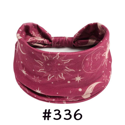 Boho Headbands for Women | Wide Knotted Stretch Hair Wraps for Yoga, Travel & Everyday Wear