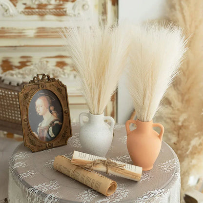 15pc Artificial Pampas Grass Fake Flower Simulated Reed Bouquet for Home Wedding Party Decoration Fluffy Boho Pampas Grass Decor