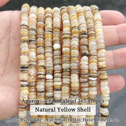 Natural Shell Beads | Irregular Smooth Spacer Beads | DIY Jewelry Making for Necklaces, Bracelets &amp; Earrings