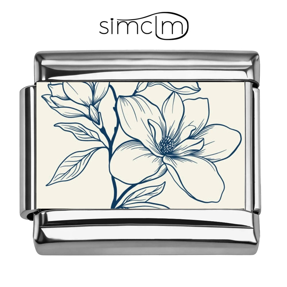 9mm Flower Charms for Jewelry Making | Assorted Floral Bracelet Charms | DIY Jewelry Making Supplies | Metal Charm Links