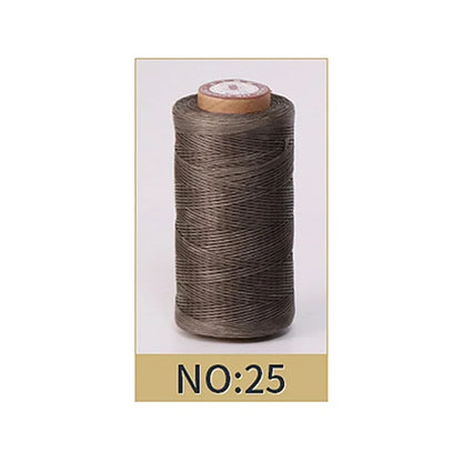 0.8mm Waxed Polyester Thread | 50M Leather Sewing Cord | Strong Wax Thread for Leatherwork, Jewelry Making & DIY Crafts