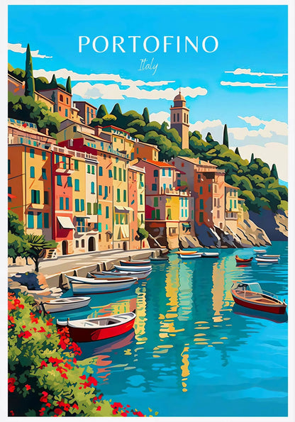 Italy City Travel Poster Paris Rome Milan Tuscany Venice Sardinia Canvas Painting Wall Art Picture for Living Room Home Decor