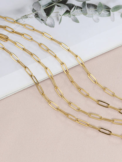 Gold Stainless Steel Chain | 6.5 ft Jewelry Chain | Necklace, Bracelet & Choker DIY Making Supplies
