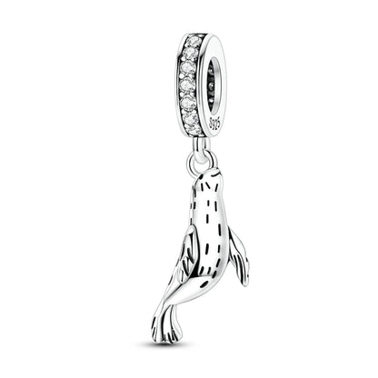Sterling Silver Bear Family Tree Charm | 925 Charm Bead for Pandora Style Bracelets | Nature Jewelry Gift for Mom, Daughter & Women