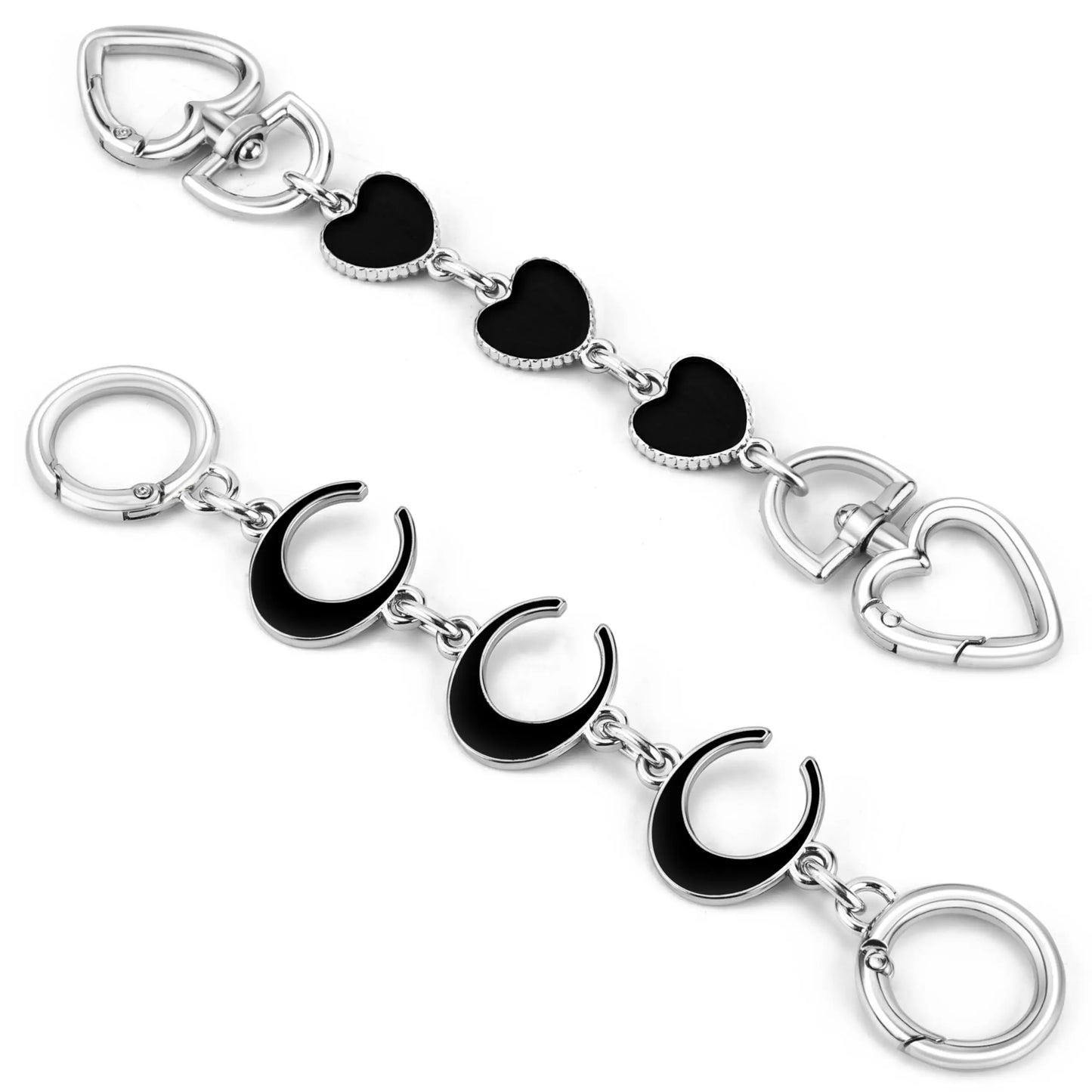 2pc Purse Chain Extender | Metal Bag Strap Extension Chains | Handbag & Crossbody Strap Extenders, Bag Charms & Purse Accessories