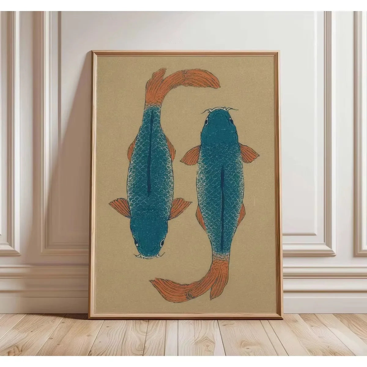 Japanese Red Koi Fish Canvas Prints Poster Modern Minimalism Aesthetic Art Prints Bedroom Kitchen Home Decor Art Poster Gifts