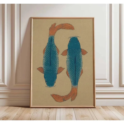 Japanese Red Koi Fish Canvas Prints Poster Modern Minimalism Aesthetic Art Prints Bedroom Kitchen Home Decor Art Poster Gifts