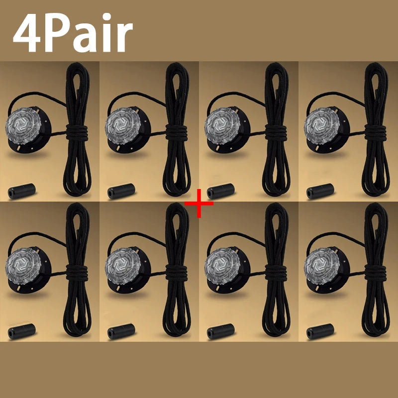 No-Tie Elastic Shoelaces with Lock Buckle | Adjustable Slip-On Laces for Kids & Adults