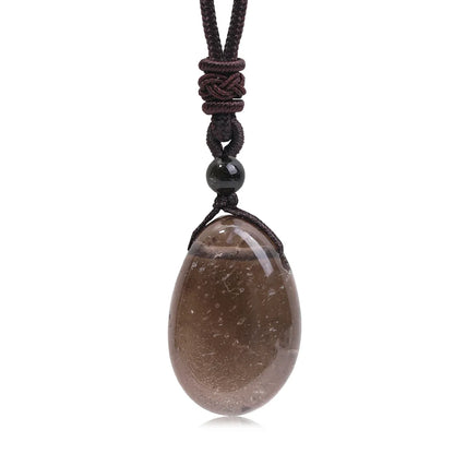 Natural Gemstone Pendant | Amethyst Rose Quartz Clear Quartz Stone Charm | 20x30mm Crystal Pendant for Necklace Jewelry Making