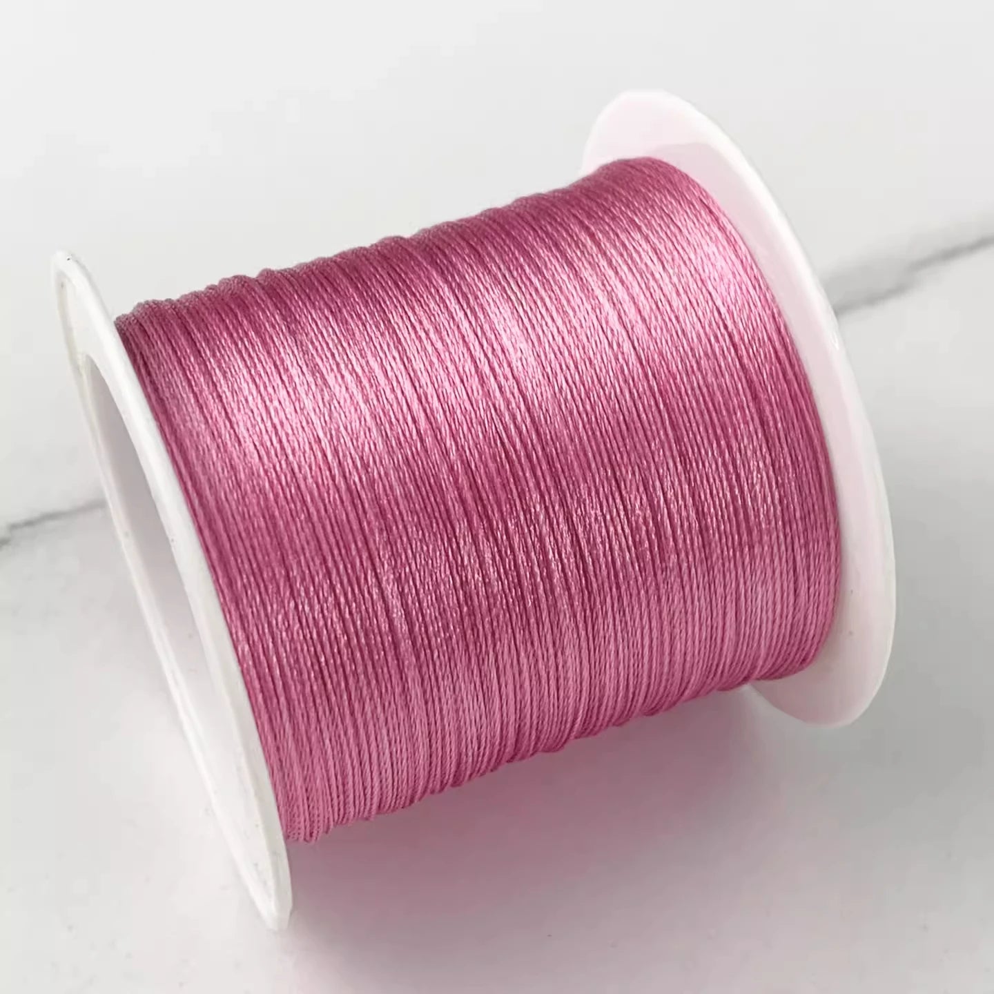 Bracelet Loom Thread 0.3mm | Ice Silk Braided Cord | 80M Jewelry Making Thread for Beading, Weaving & Knotting