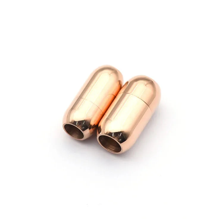 Stainless Steel Magnetic Clasps | 3mm–8mm Leather Cord Bracelet & Necklace Clasps | Magnetic Buckle Jewelry Findings for DIY Jewelry Making