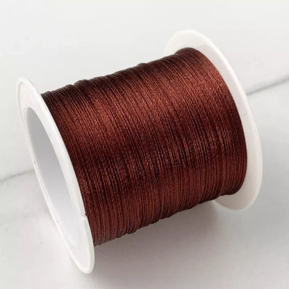 Bracelet Loom Thread 0.3mm | Ice Silk Braided Cord | 80M Jewelry Making Thread for Beading, Weaving & Knotting