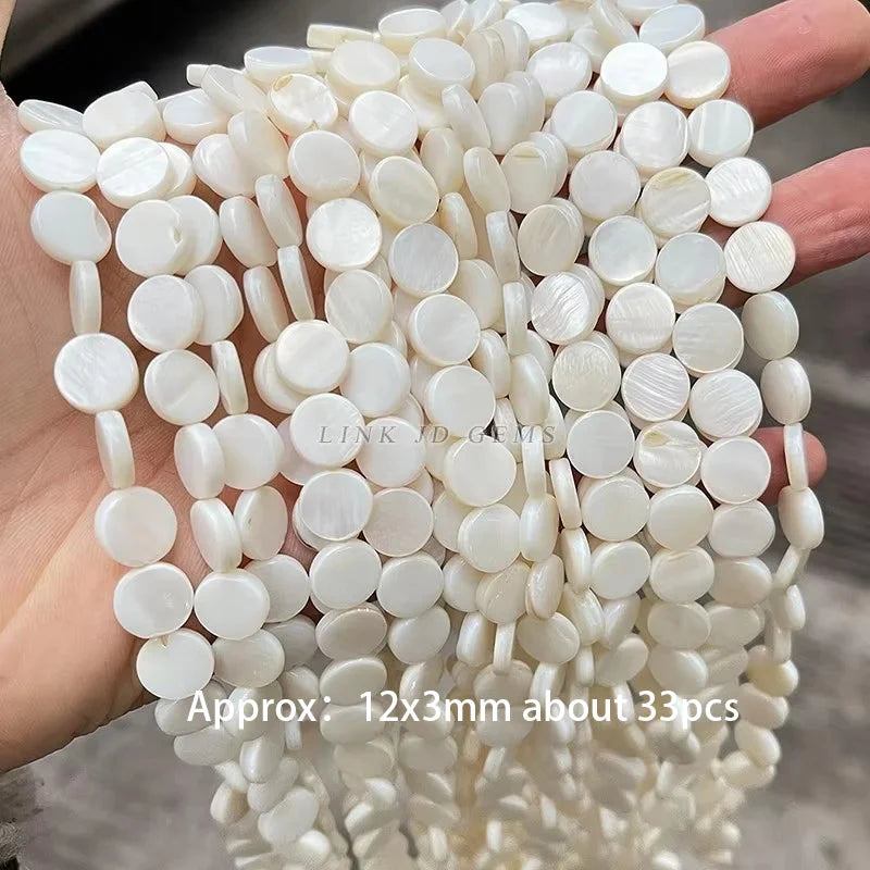 Natural Shell Beads | Irregular Smooth Spacer Beads | DIY Jewelry Making for Necklaces, Bracelets &amp; Earrings