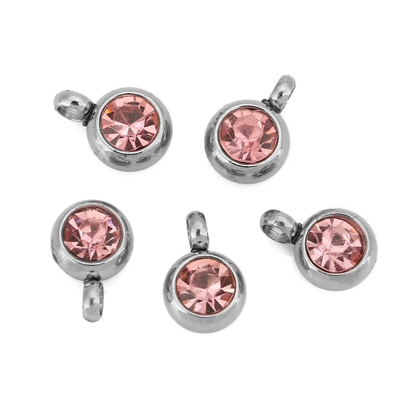 18K Gold Crystal Cross Charms | 20-Piece Stainless Steel Rhinestone Pendants | DIY Necklace, Bracelet &amp; Jewelry Making Supplies