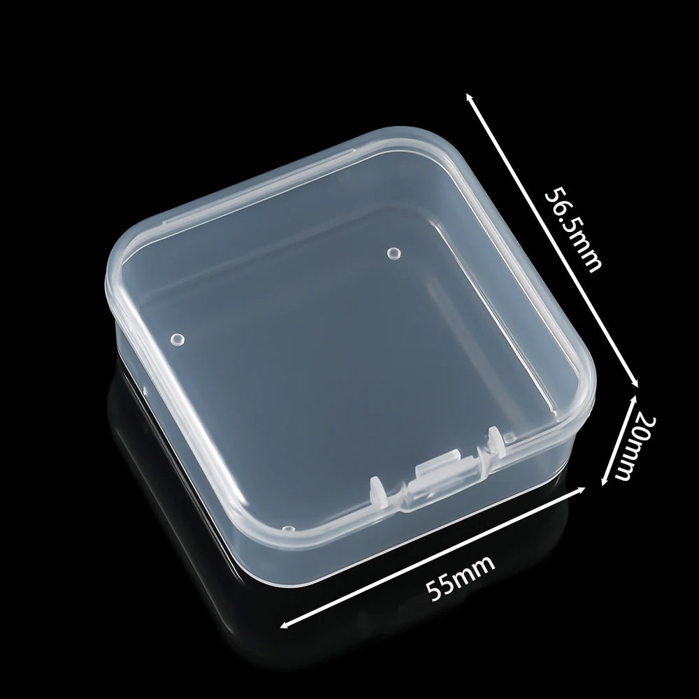 Clear Bead Organizer Boxes | Small Plastic Storage Containers with Hinged Lids | Jewelry Making & Craft Supply Storage | 12/24/30 Pcs