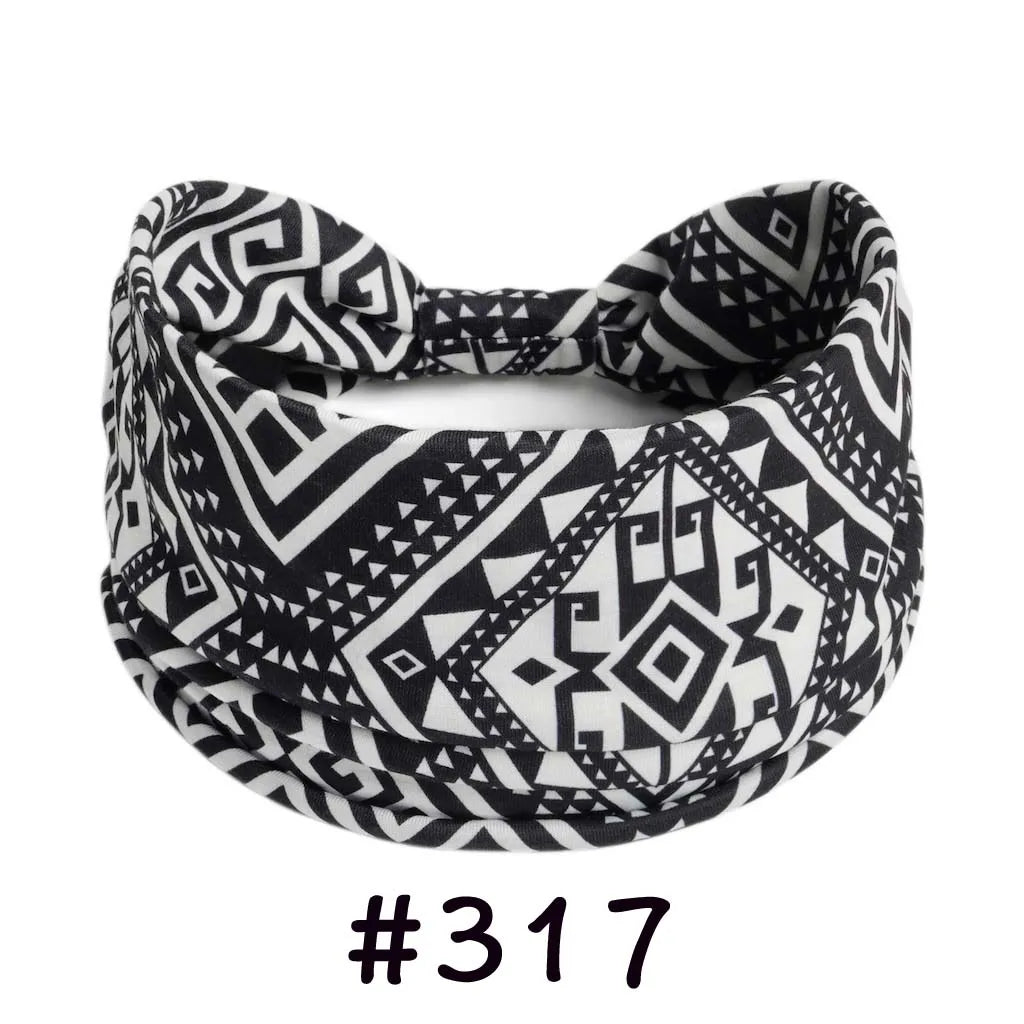 Boho Headbands for Women | Wide Knotted Stretch Hair Wraps for Yoga, Travel & Everyday Wear