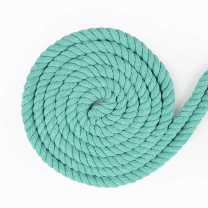 100% Cotton Macrame Rope Cord | 3-Strand Twisted Craft Rope | 5M Thick Cotton Cord 5–20mm | Bag Making & Home Decor DIY Supply