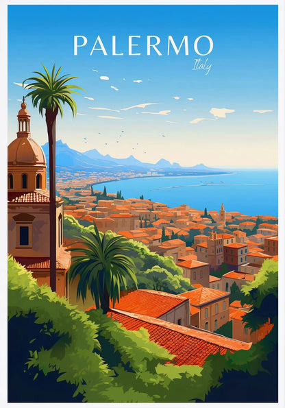 Italy City Travel Poster Paris Rome Milan Tuscany Venice Sardinia Canvas Painting Wall Art Picture for Living Room Home Decor
