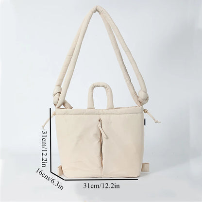 Puffer Backpack for Women – Lightweight Puffy Drawstring Tote & Shoulder Bag