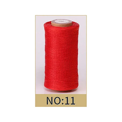 0.8mm Waxed Polyester Thread | 50M Leather Sewing Cord | Strong Wax Thread for Leatherwork, Jewelry Making & DIY Crafts