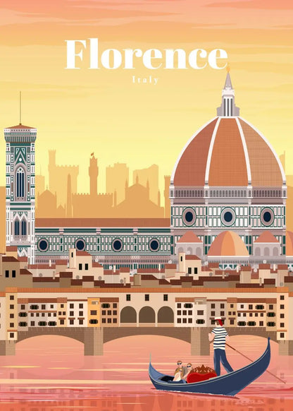 World Famous Tourist Cities Poster Prints London New York City Travel Wall Art Canvas Painting Picture Home Living Room Decor