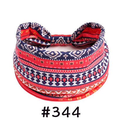 Boho Headbands for Women | Wide Knotted Stretch Hair Wraps for Yoga, Travel & Everyday Wear