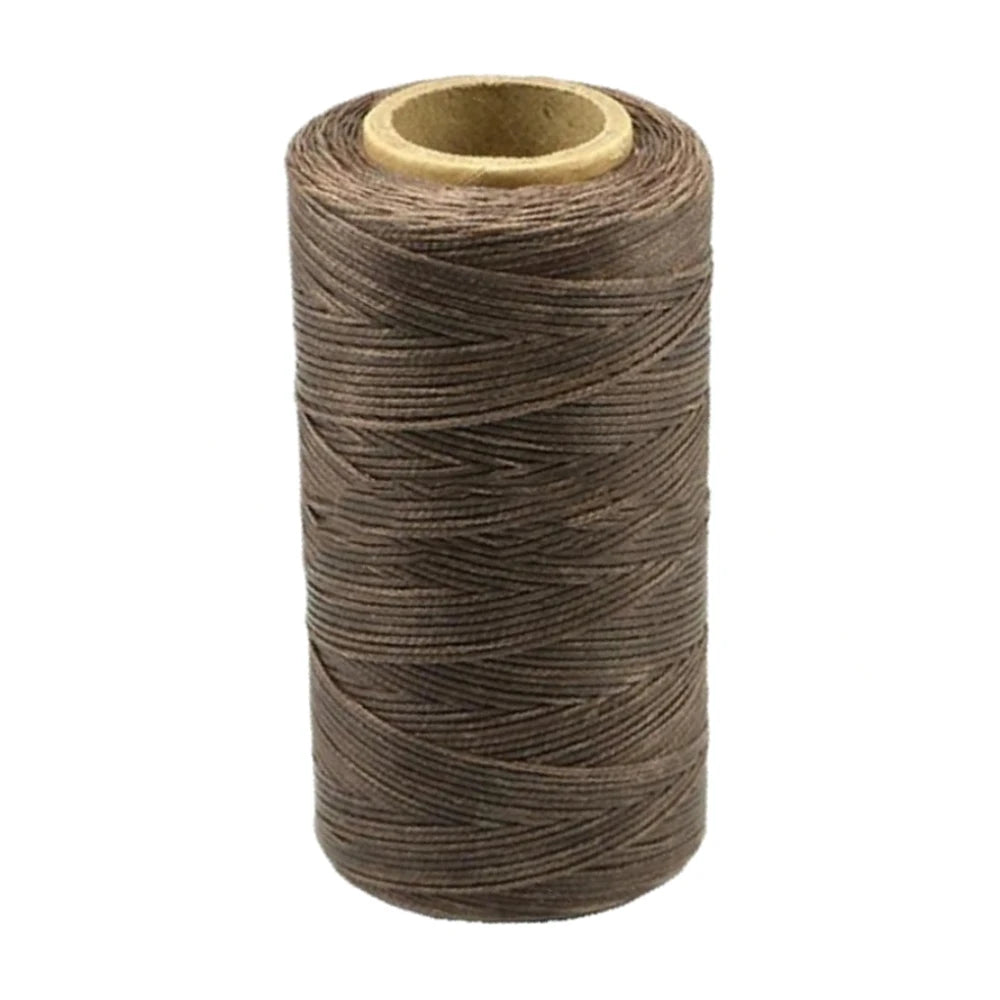 1mm Flat Waxed Thread | 260M Leather Sewing Cord | Heavy Duty Stitching Thread for Leathercraft, Bookbinding, Shoes & DIY