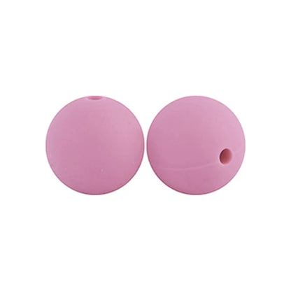 15mm Printed Silicone Beads | Mixed Round Focal Beads | DIY Pens, Keychains, Badge Reels & Jewelry Making Supplies