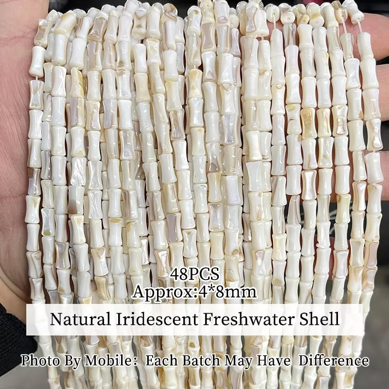 Natural Shell Beads | Irregular Smooth Spacer Beads | DIY Jewelry Making for Necklaces, Bracelets &amp; Earrings