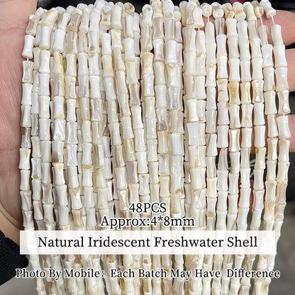 Natural Shell Beads | Irregular Smooth Spacer Beads | DIY Jewelry Making for Necklaces, Bracelets &amp; Earrings