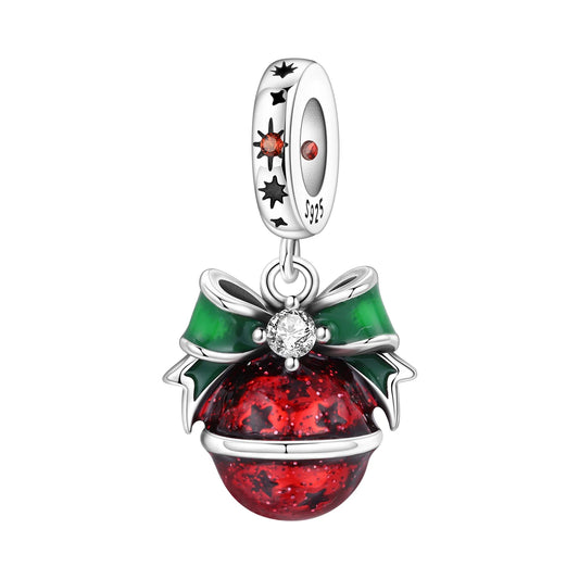 Christmas Charms | 925 Sterling Silver Holiday Dangles | Fits Pandora Bracelets | Winter Jewelry Gifts