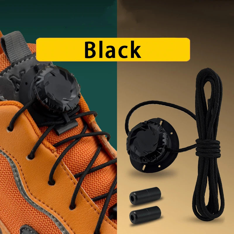 No-Tie Elastic Shoelaces with Lock Buckle | Adjustable Slip-On Laces for Kids & Adults
