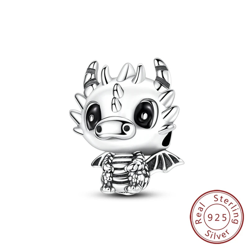Sterling Silver Bear Family Tree Charm | 925 Charm Bead for Pandora Style Bracelets | Nature Jewelry Gift for Mom, Daughter & Women