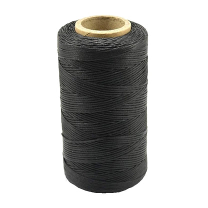 1mm Flat Waxed Thread | 260M Leather Sewing Cord | Heavy Duty Stitching Thread for Leathercraft, Bookbinding, Shoes & DIY