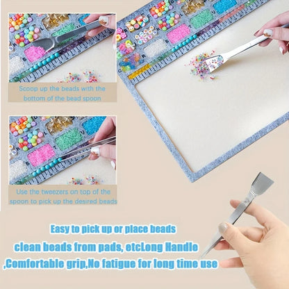 Bead Mat with Centimeter Scale | Soft Non-Slip Beading Surface | Jewelry Making Work Mat | Beading & Craft Supplies