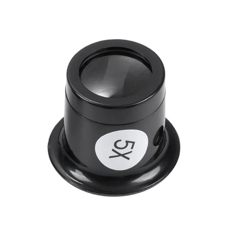 Jeweler Eye Loupe Magnifier | 3X 5X 10X 15X 20X Portable Magnifying Glass for Jewelry Making, Watch Repair & Detail Work