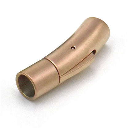 Stainless Steel Bayonet Clasp 2–8mm | Push-Lock Cylinder Closure for Leather Cord, Bracelets & DIY Jewelry Making