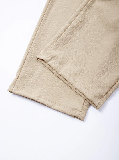Men's Casual Pants Male Summer Breathable Trousers Solid Color High Quality Sweatpants Hawaiian Beach Sports Jogging Pants