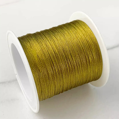 Bracelet Loom Thread 0.3mm | Ice Silk Braided Cord | 80M Jewelry Making Thread for Beading, Weaving & Knotting