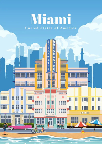 World Famous Tourist Cities Poster Prints London New York City Travel Wall Art Canvas Painting Picture Home Living Room Decor