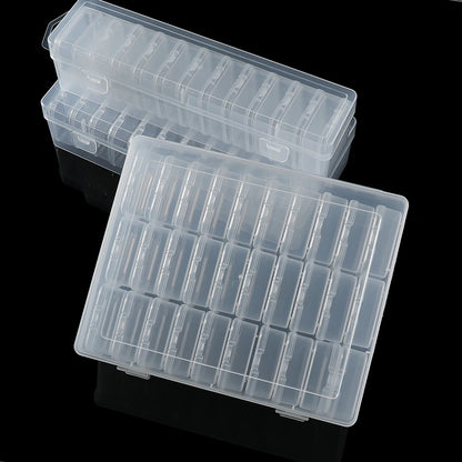 Clear Bead Organizer Boxes | Small Plastic Storage Containers with Hinged Lids | Jewelry Making & Craft Supply Storage | 12/24/30 Pcs