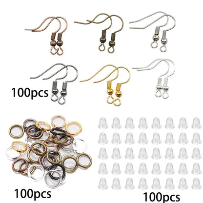 Jewelry Making Kit | Lobster Clasps, Jump Rings & Crimps Set | DIY Bracelet & Necklace Findings (210–400pcs)