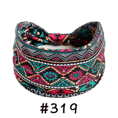 Boho Headbands for Women | Wide Knotted Stretch Hair Wraps for Yoga, Travel & Everyday Wear