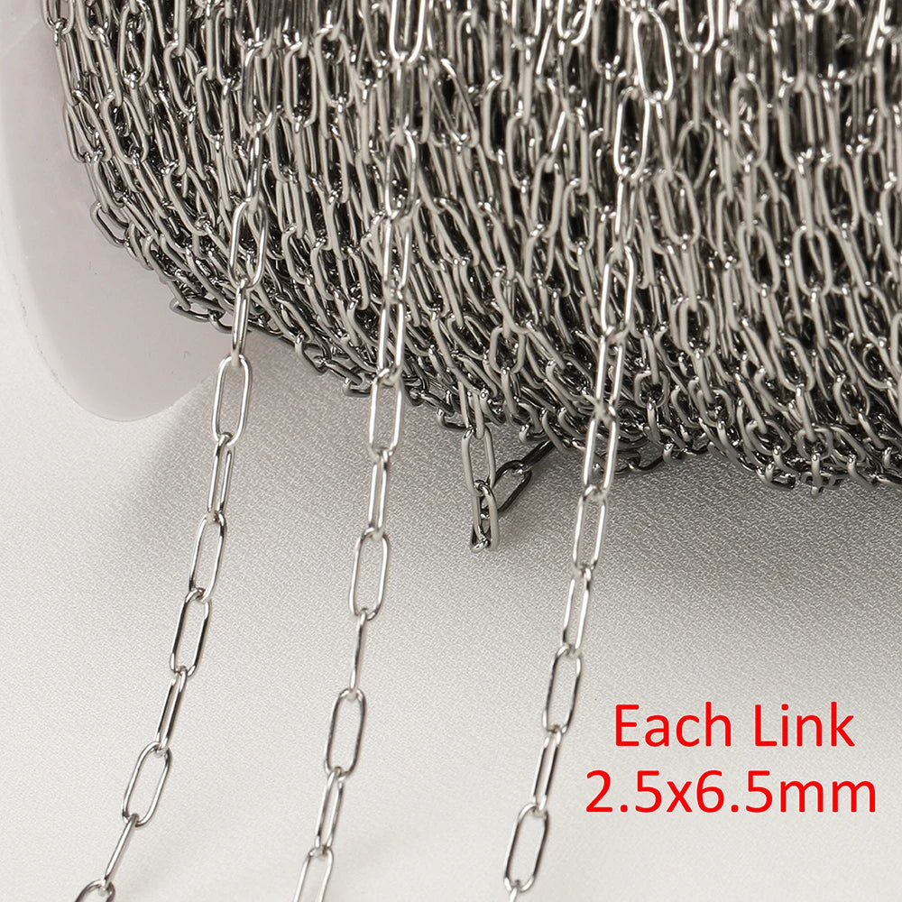 Gold Stainless Steel Chain | 6.5 ft Jewelry Chain | Necklace, Bracelet & Choker DIY Making Supplies